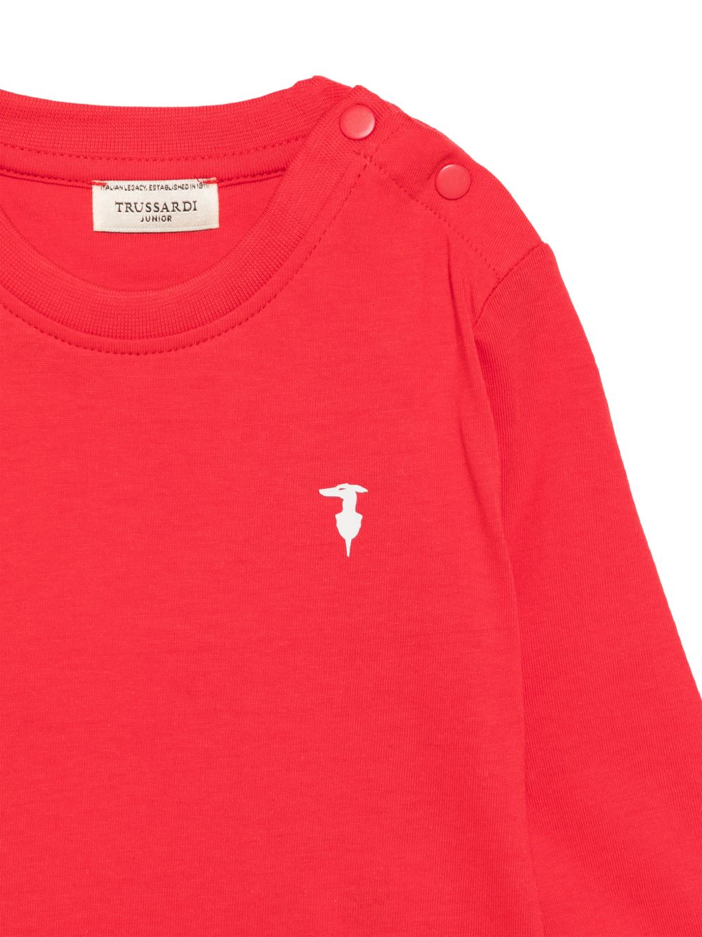 T-shirt rosso per neonato TIA26056TSK RECHE Trussardi Kids 