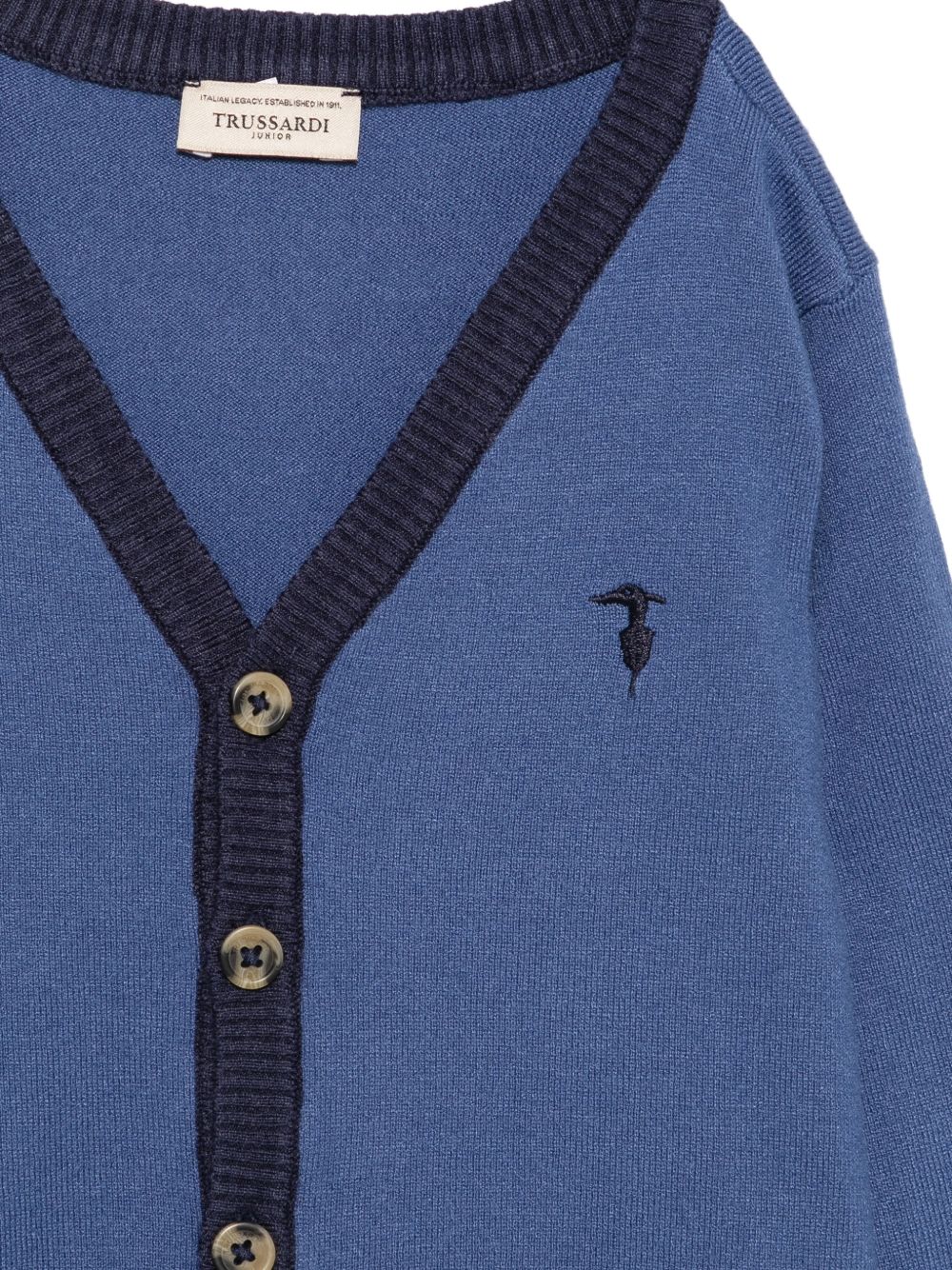 Cardigan blu per bambino TIA26071CD AVI Trussardi Kids 