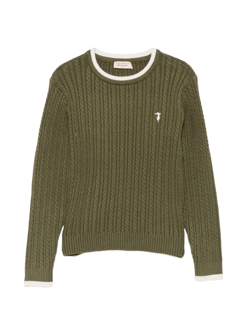 Maglione verde per bambino TIA26084MA CYP Trussardi Kids 