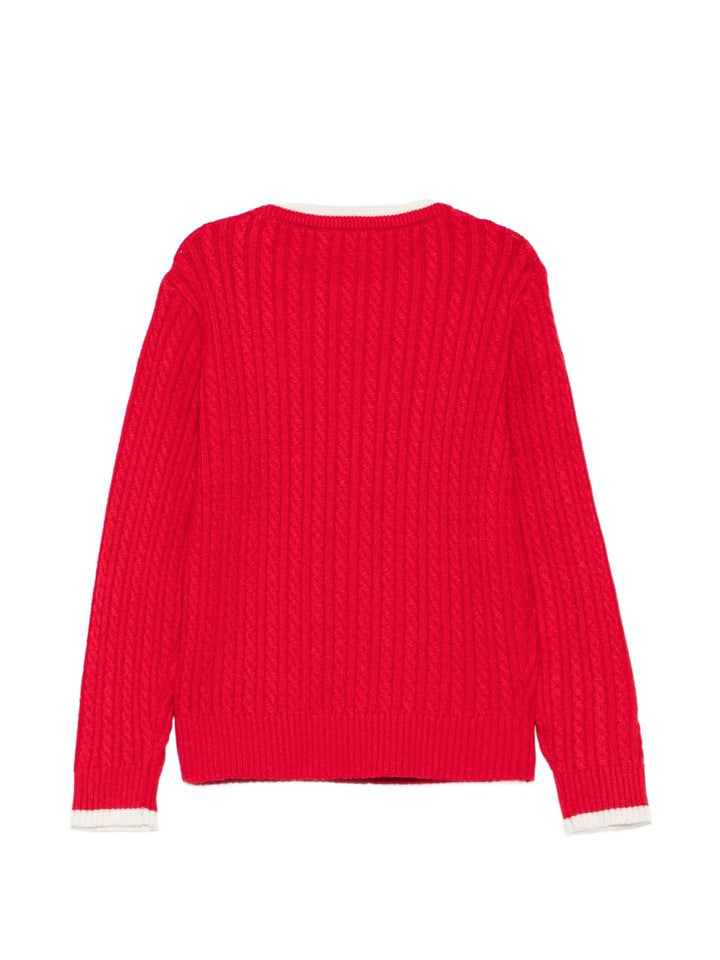 Maglione rosso per bambino TIA26084MA RECHE Trussardi Kids 