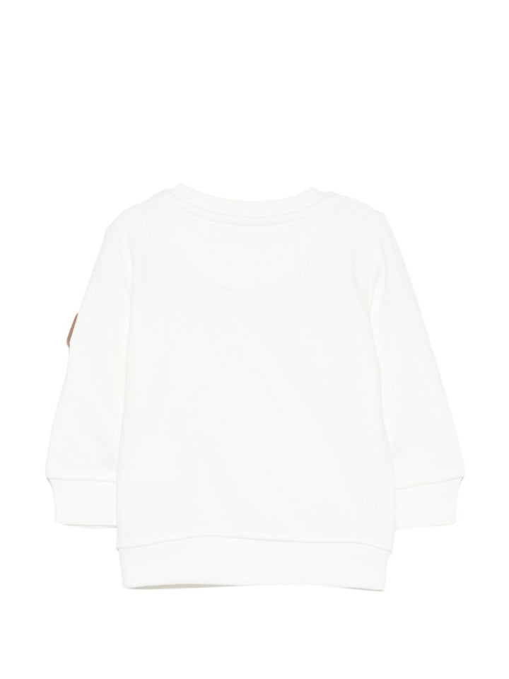 Felpa bianca per neonato TIA26089FEK OFFWHI Trussardi Kids 