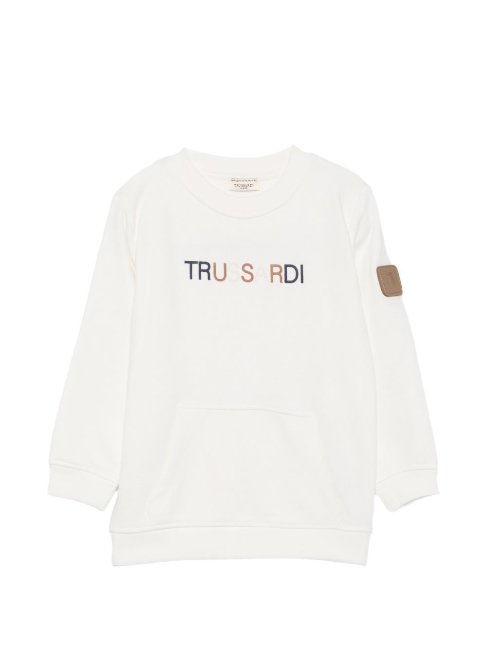 Felpa bianca sporco per bambino TIA26089FE OFFWHI Trussardi Kids 