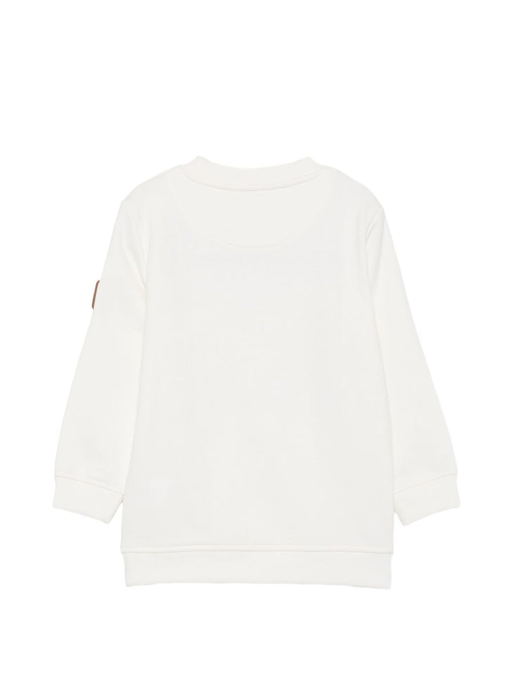 Felpa bianca sporco per bambino TIA26089FE OFFWHI Trussardi Kids 