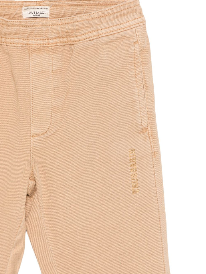 Pantalone beige per bambino TIA26094PA CAM Trussardi Kids 
