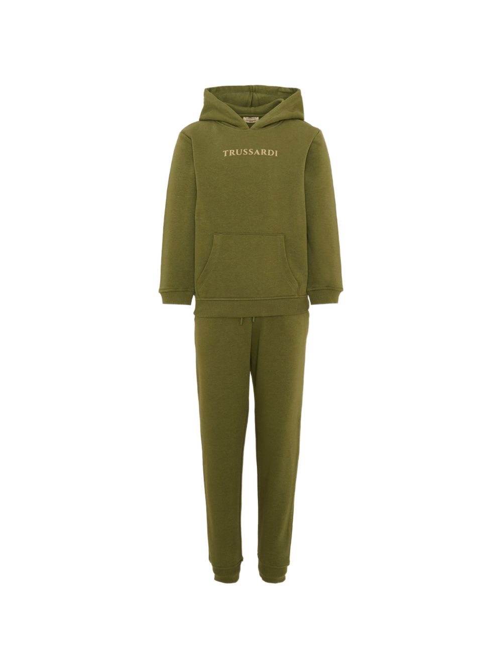 Completo sportivo verde per bambino TIA26102CF CYP Trussardi Kids 