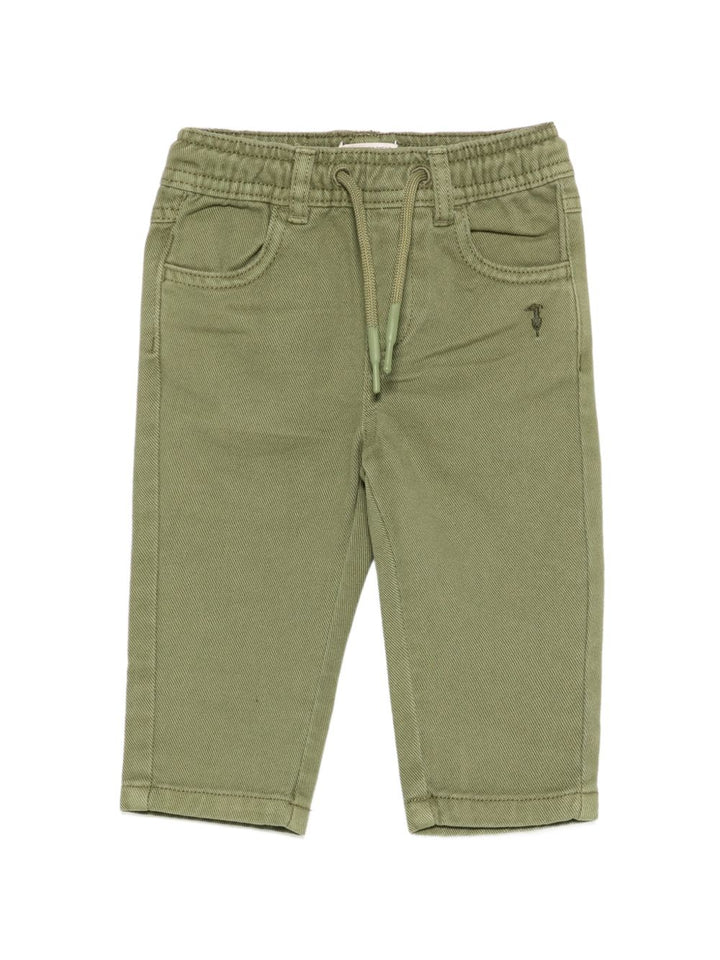 Pantalone verde per neonato TIA26109PAK CYP Trussardi Kids 