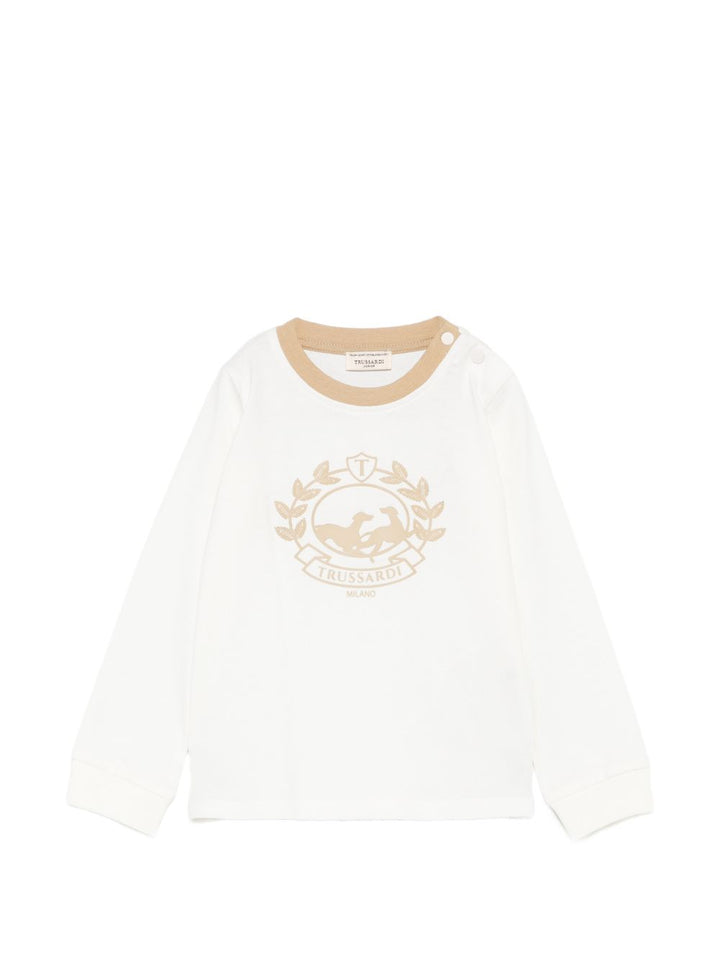 T-shirt bianca per bambino TIA26112TS OFFWHI Trussardi Kids 
