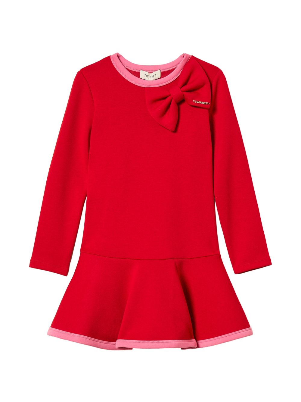 Abito rosso/rosa per bambina 262GB2103 13786 Twin Set 
