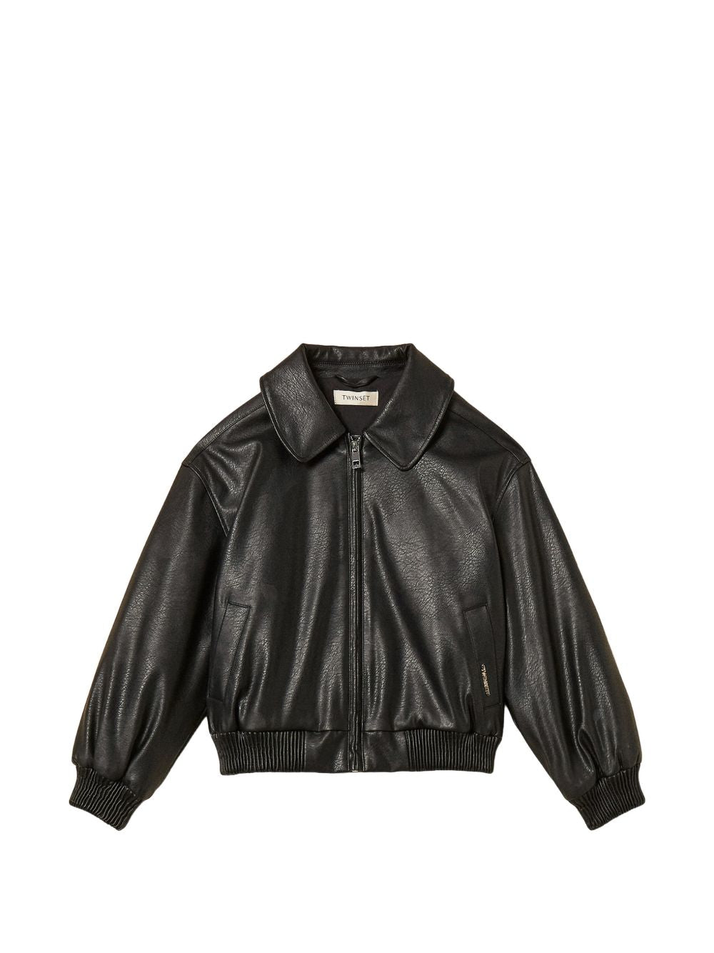 Giubbotto bomber nero per bambina 262GJ2010 00006 Twin Set 