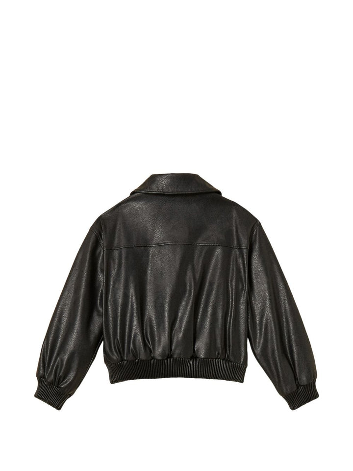 Giubbotto bomber nero per bambina 262GJ2010 00006 Twin Set 