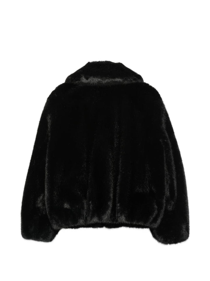 Cappotto nero per bambina 262GJ2040 00006 Twin Set 