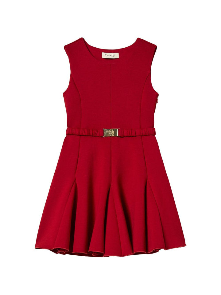 Abito rosso ruby per bambina 262GJ2137 13704 Twin Set 