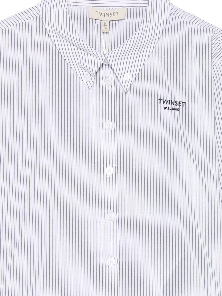 Camicia off white per bambina 262GJ214A 13821 Twin Set 