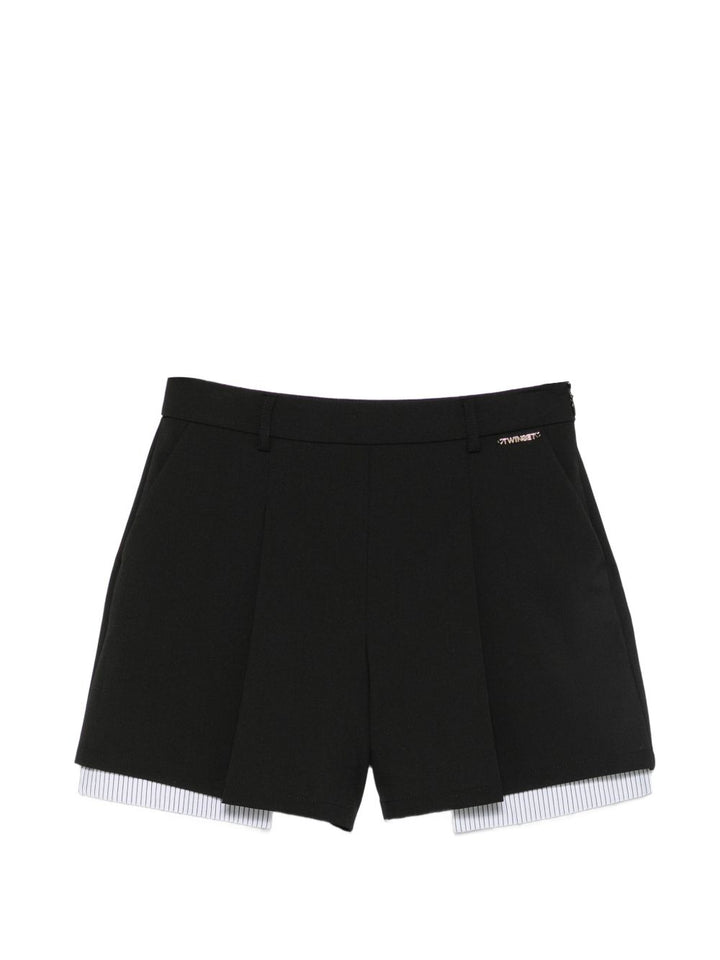 Bermuda nera per bambina 262GJ2180 00006 Twin Set 