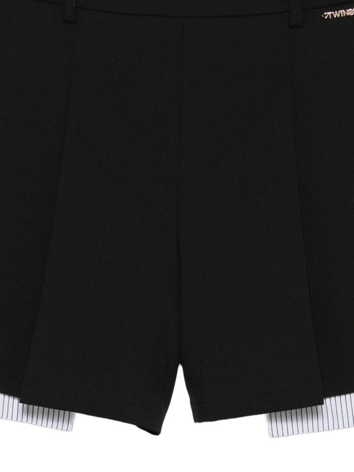 Bermuda nera per bambina 262GJ2180 00006 Twin Set 