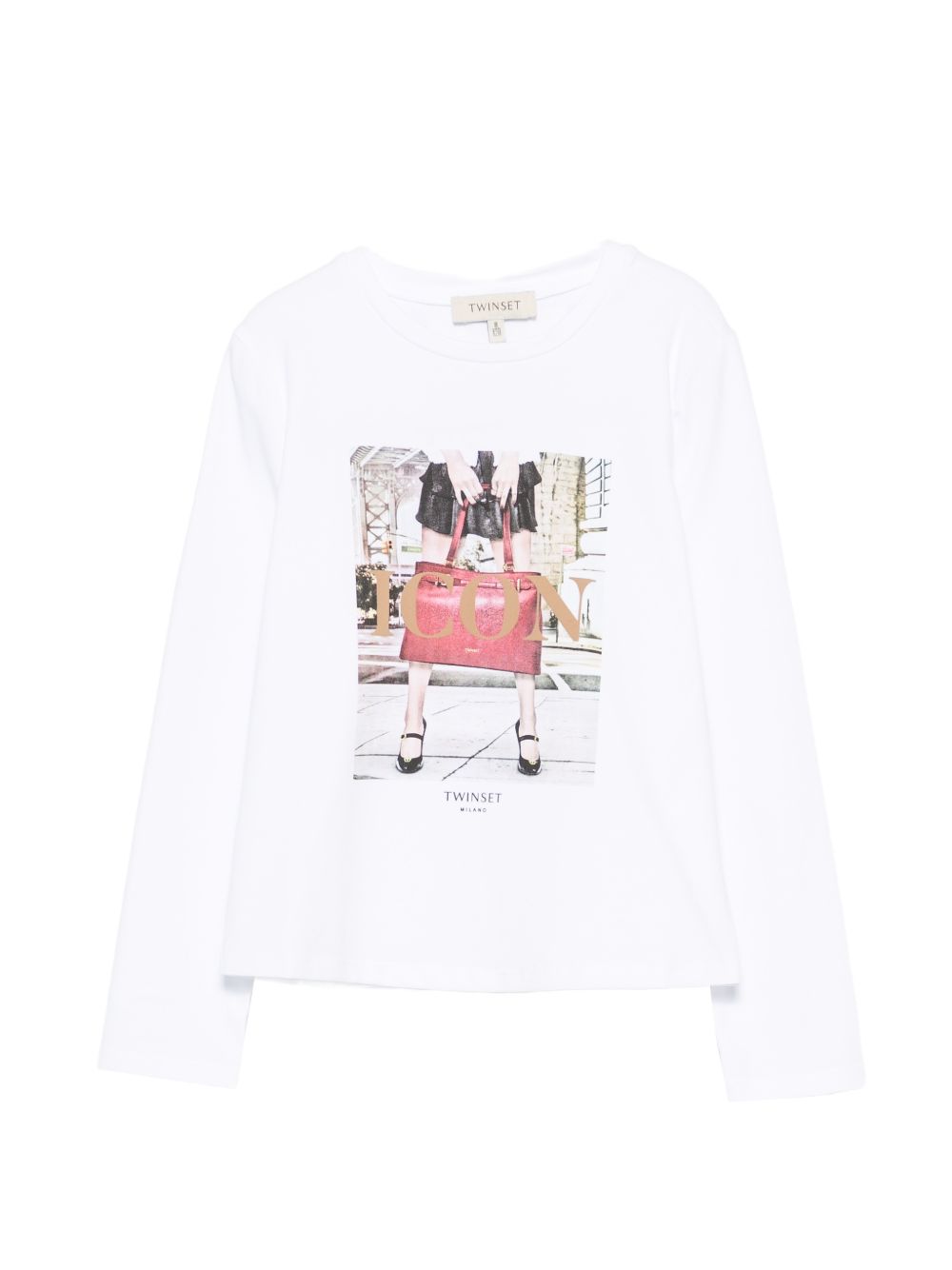 T-shirt bianco per bambina 262GJ2290 13900 Twin Set 