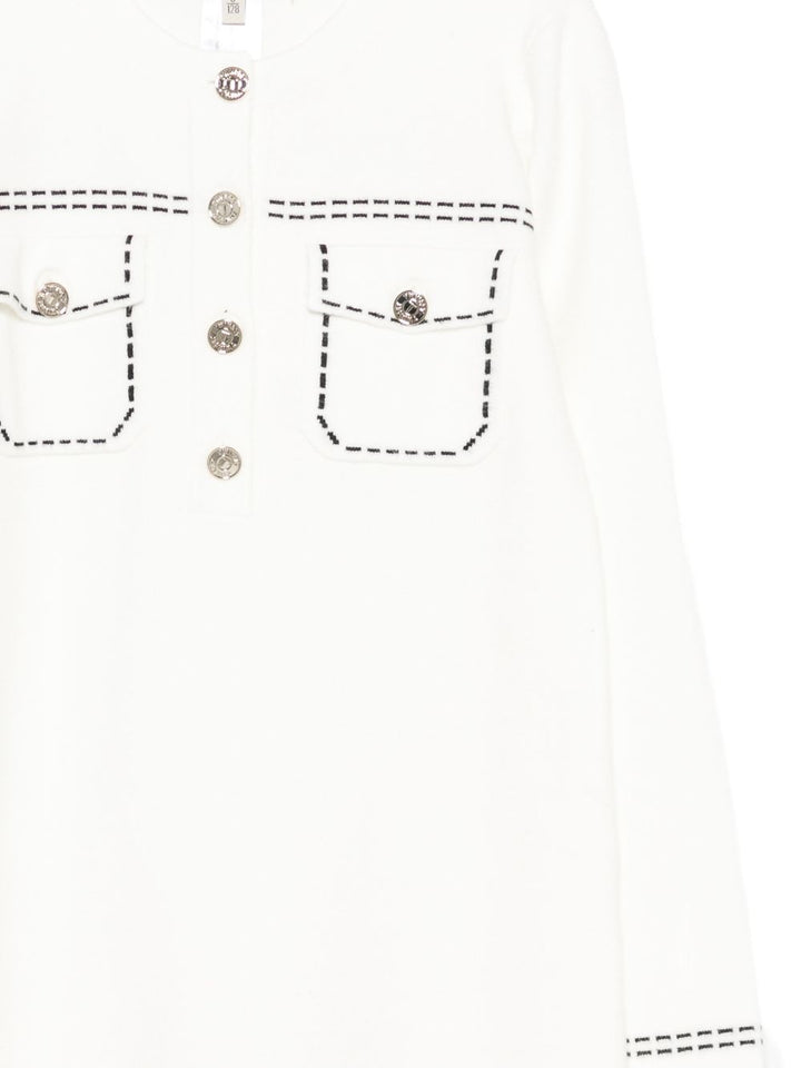 Abito bianco per bambina 262GJ3022 13770 Twin Set 
