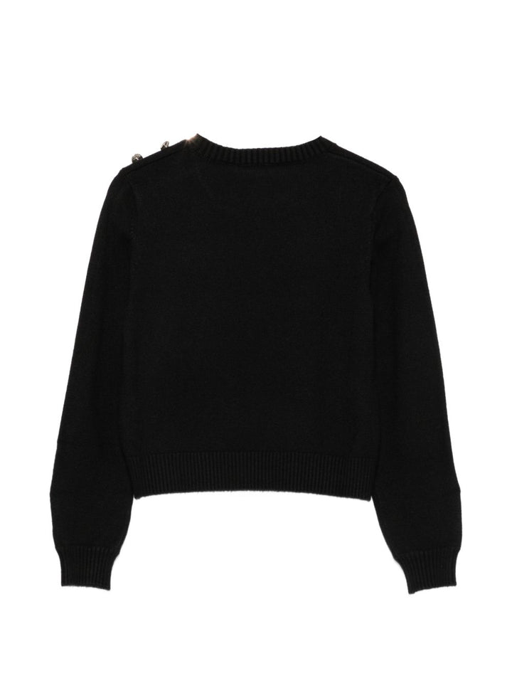 Maglione nero per bambina 262GJ3031 00006 Twin Set 