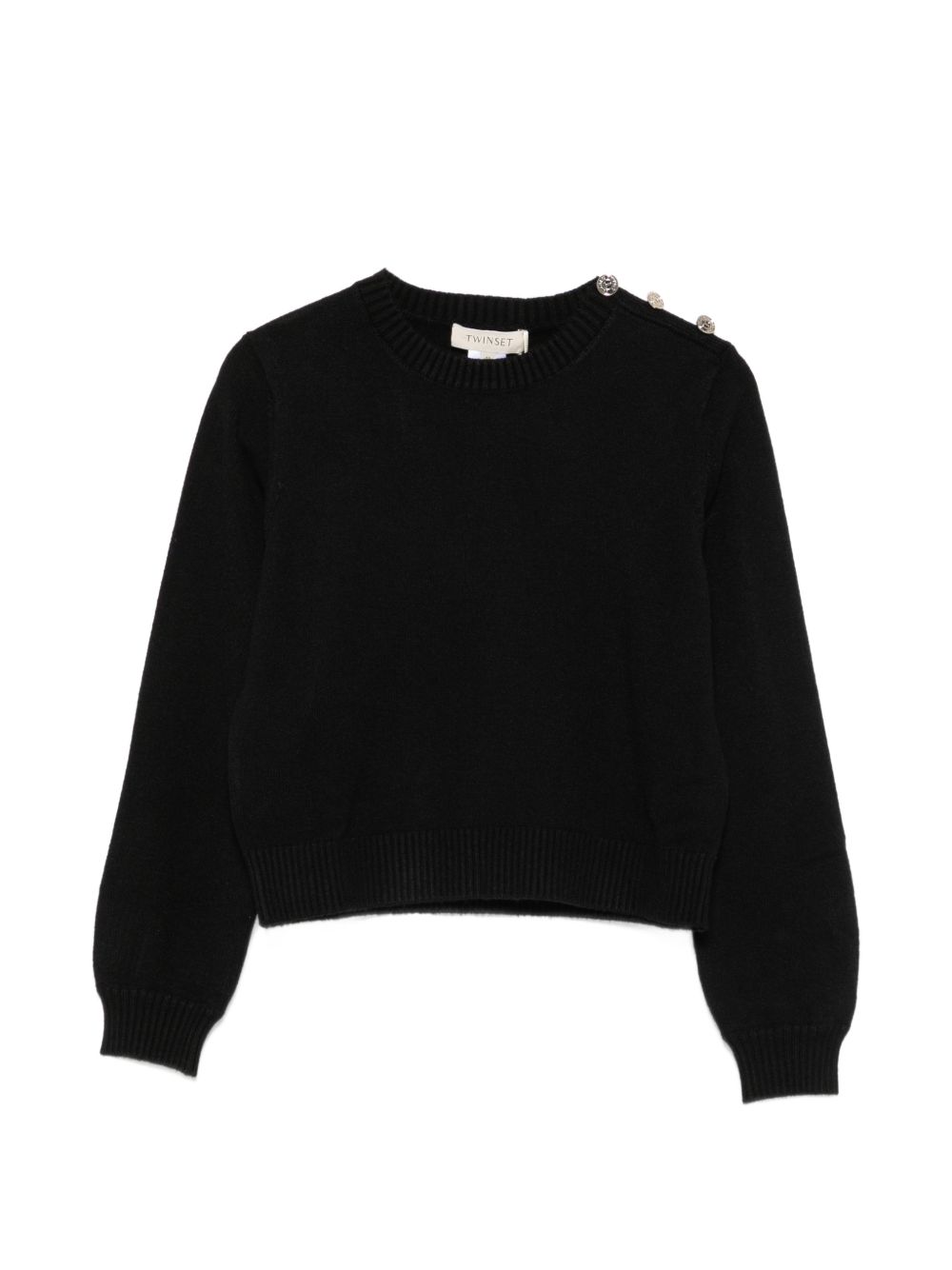 Maglione nero per bambina 262GJ3031 00006 Twin Set 
