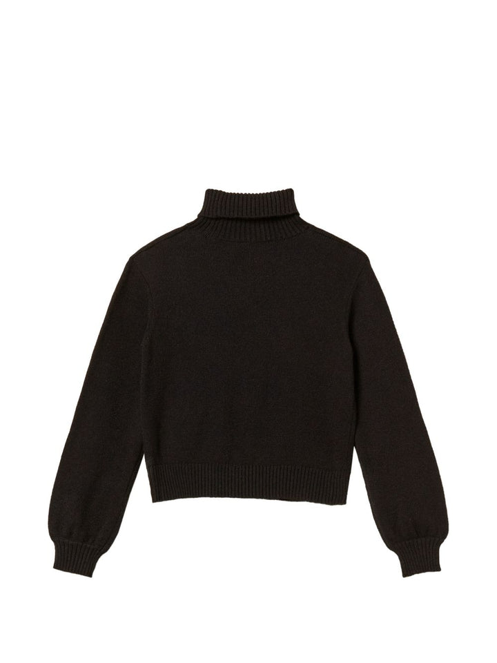 Maglione nero per bambina 262GJ3040 13774 Twin Set 