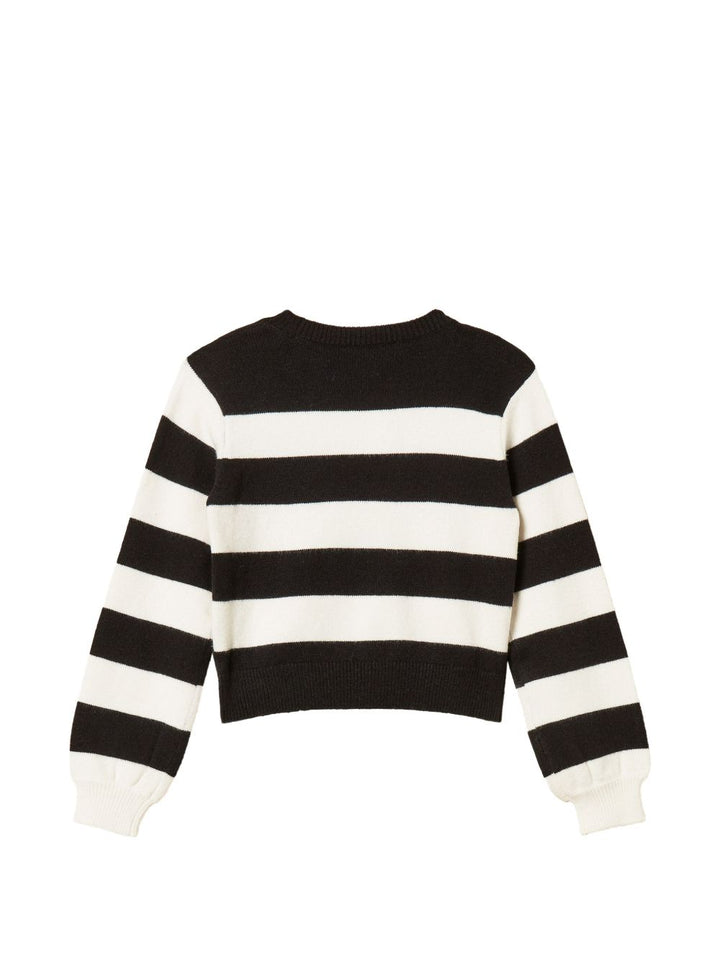 Maglione nero/bianco per bambina 262GJ3042 13776 Twin Set 