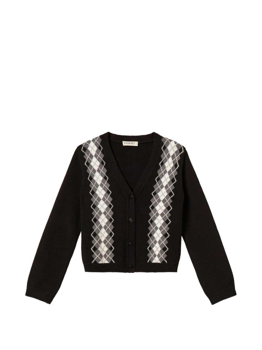 Cardigan nero per bambina 262GJ3051 13779 Twin Set 
