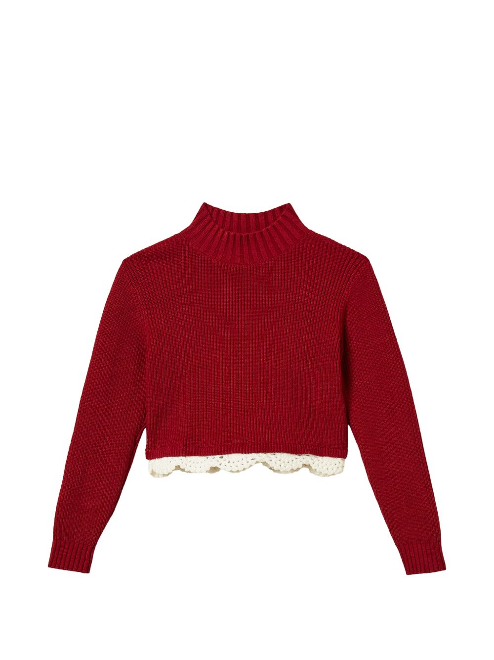 Maglione rosso ruby per bambina 262GJ3080 13783 Twin Set 