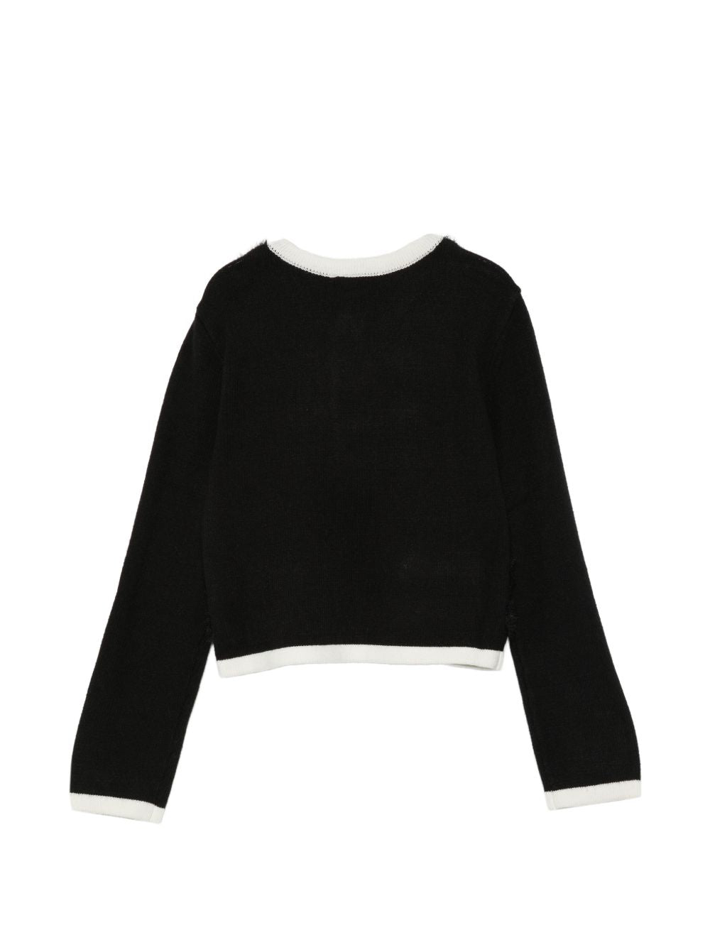 Cardigan nero/bianco per bambina 262GJ3090 03710 Twin Set 