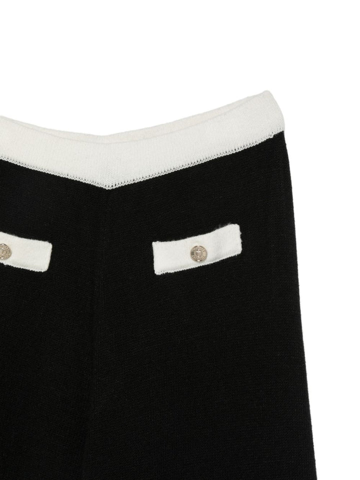 Pantalone nero/bianco per bambina 262GJ3091 03710 Twin Set 