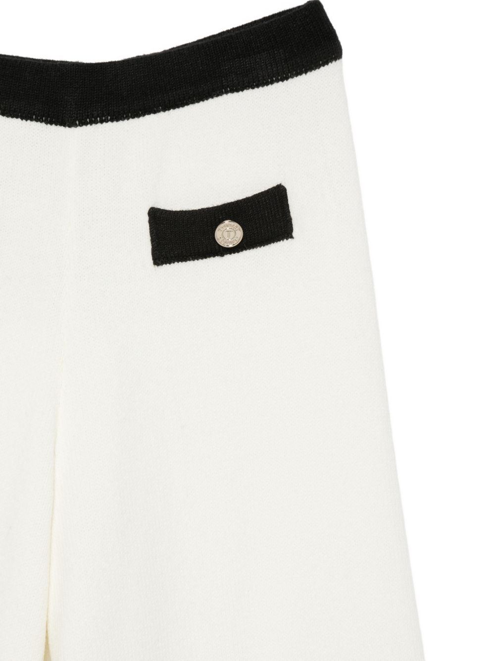 Pantalone bianco/nero per bambina 262GJ3091 03711 Twin Set 