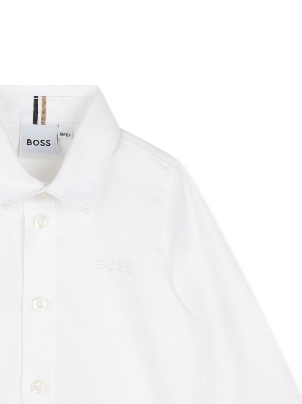 Camicia bianca per neonato J52681 10P Boss Kids 