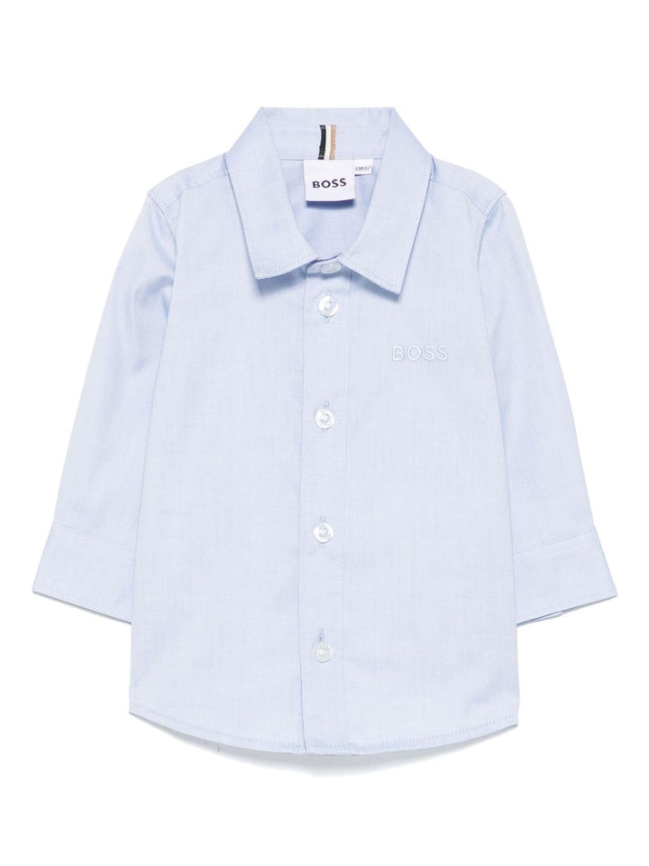 Camicia azzurra per bambino J52681 77D Boss Kids 