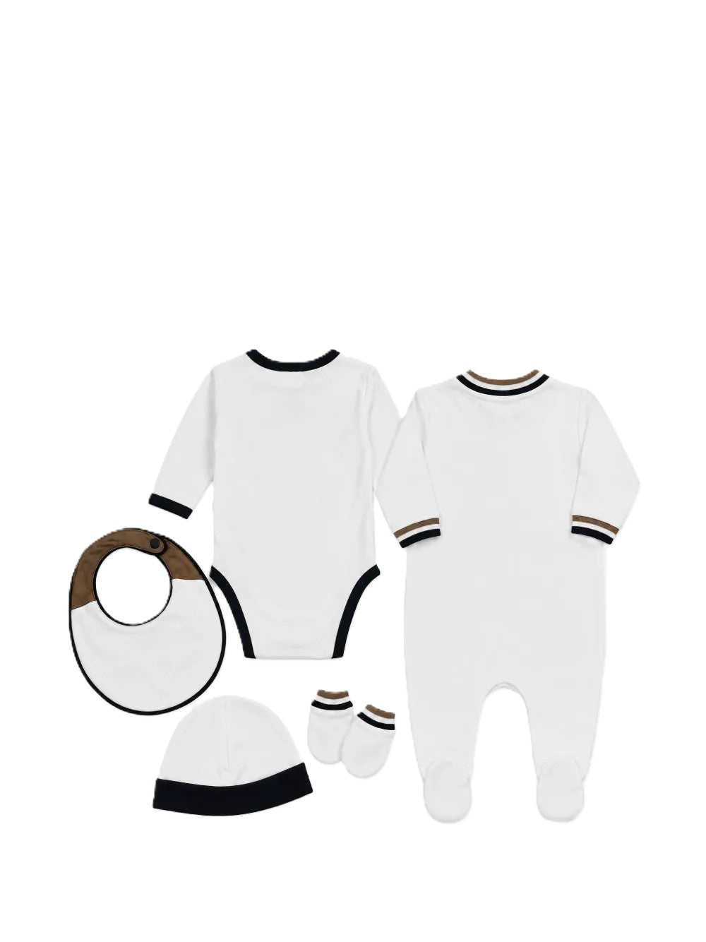 Kit Tutine bianca per neonato J53293 10P Boss Kids 