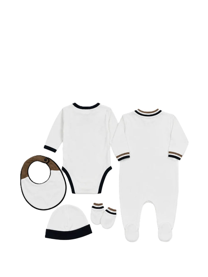 Kit Tutine bianca per neonato J53293 10P Boss Kids 