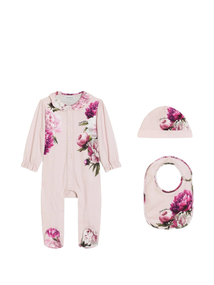 Tutina rosa per neonata L2JO5IG7Q0N HF6FZ Dolce & Gabbana Kids 