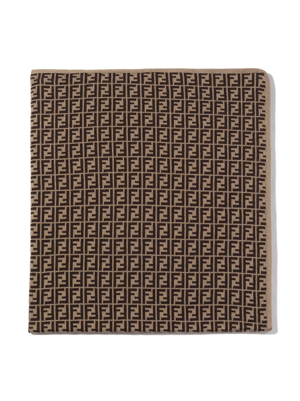 Coperta marrone per neonato BUJ166A3TE F0LMJ Fendi Kids 
