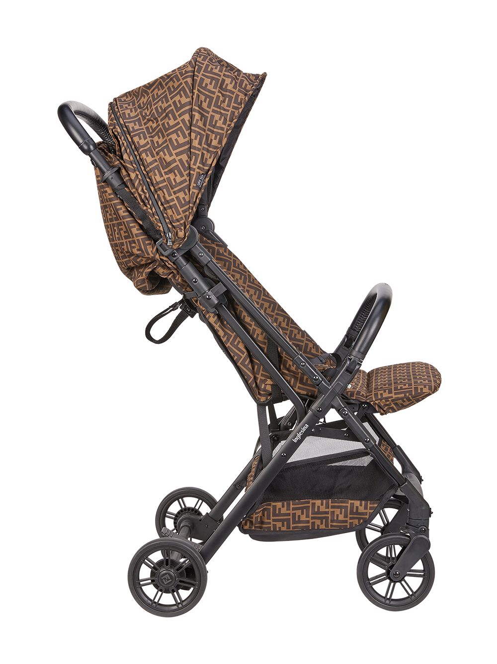 Passeggino marrone/nero BUV020AA5T F15B6 Fendi Kids 