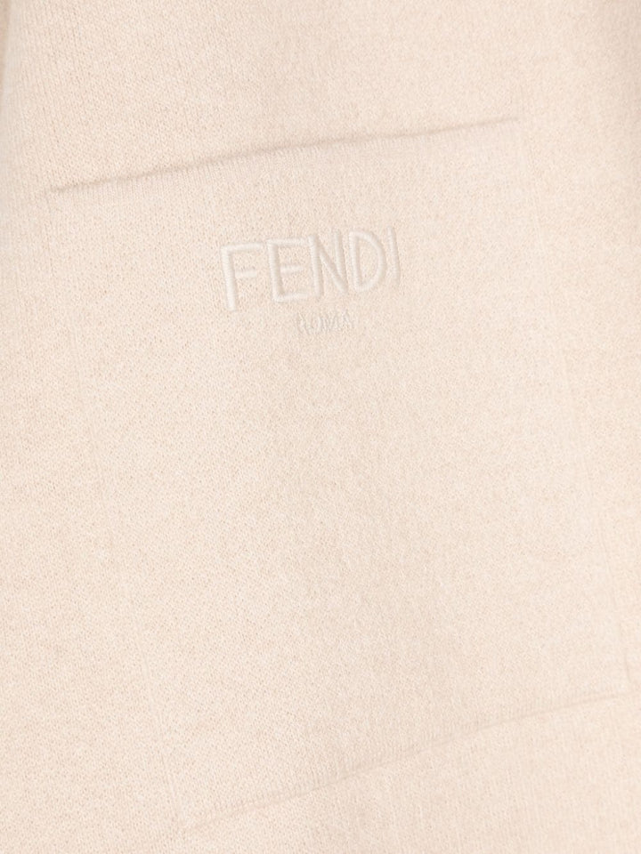 Mantella beige per bambina JFQ057AO29 F0AYG Fendi Kids 