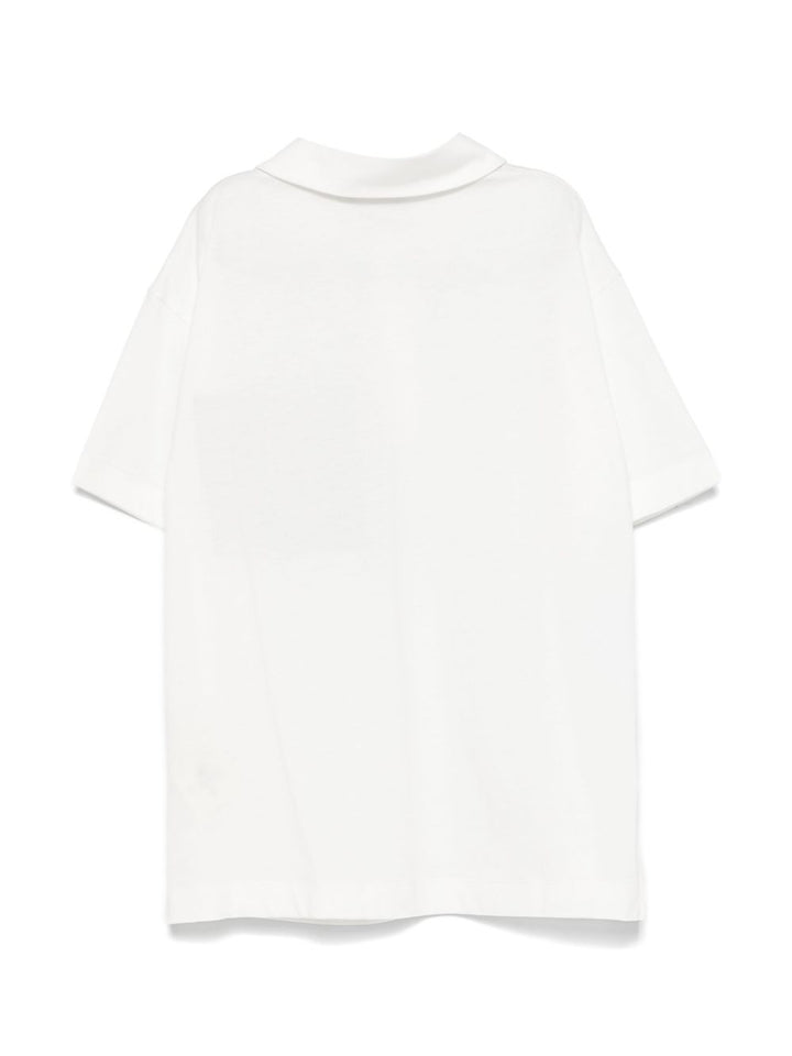 Polo bianca per bambino JMI4757AJ F0TU9 Fendi Kids 
