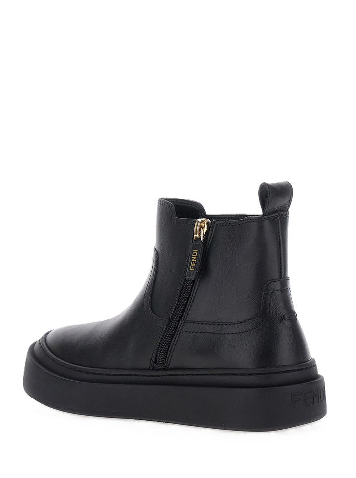 Stivali nere per bambina JMR582AY2T F0FGH Fendi Kids 