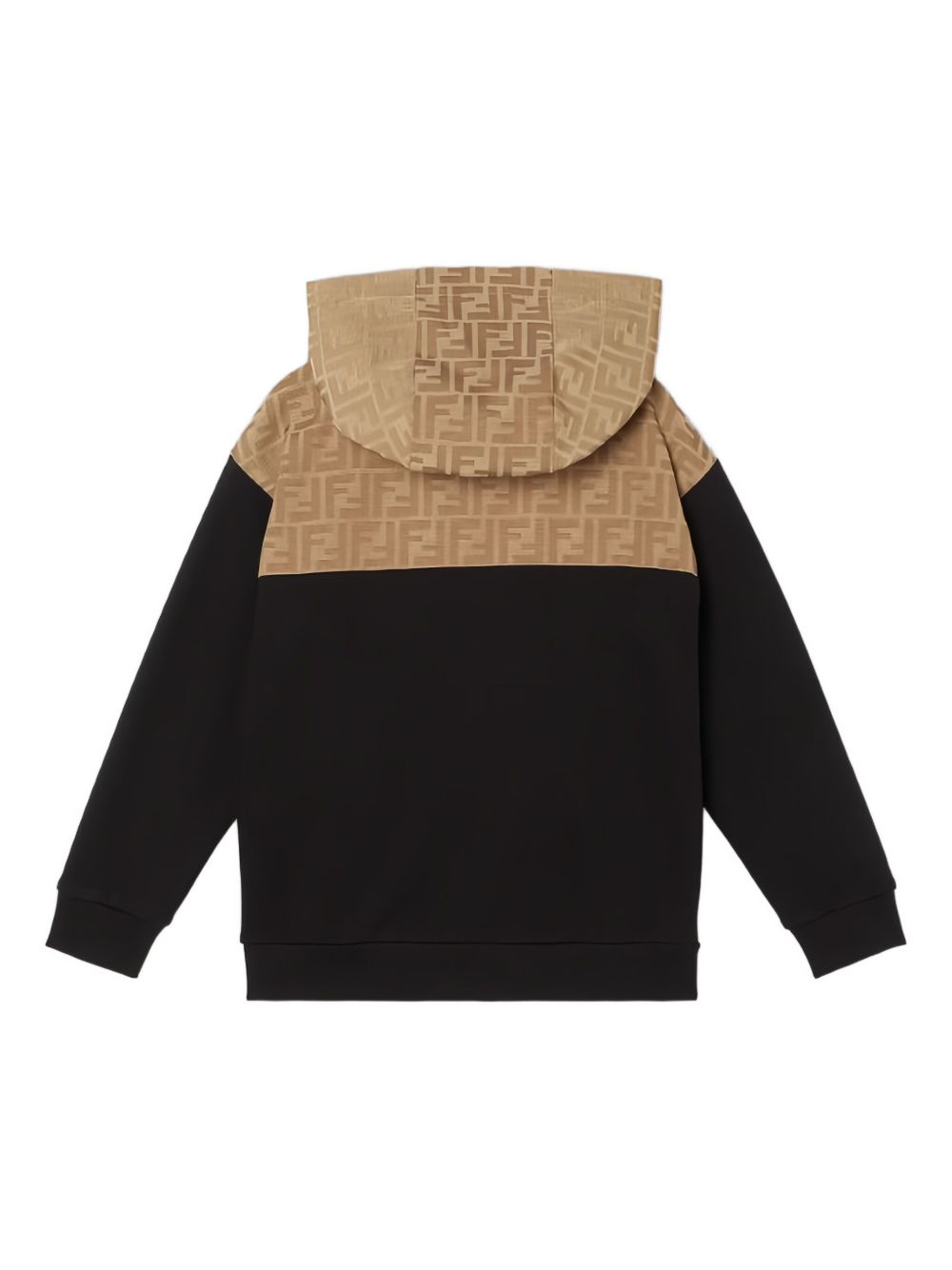 Felpa nera/beige per bambino JUH1065V0 F13IV Fendi Kids 