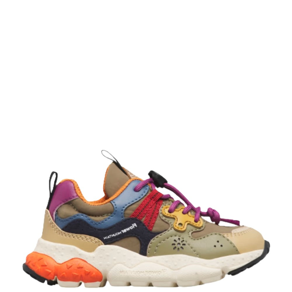 Sneakers verde/beige/multicolore per bambino 201549721 1E46 Flower Mountain Kids 