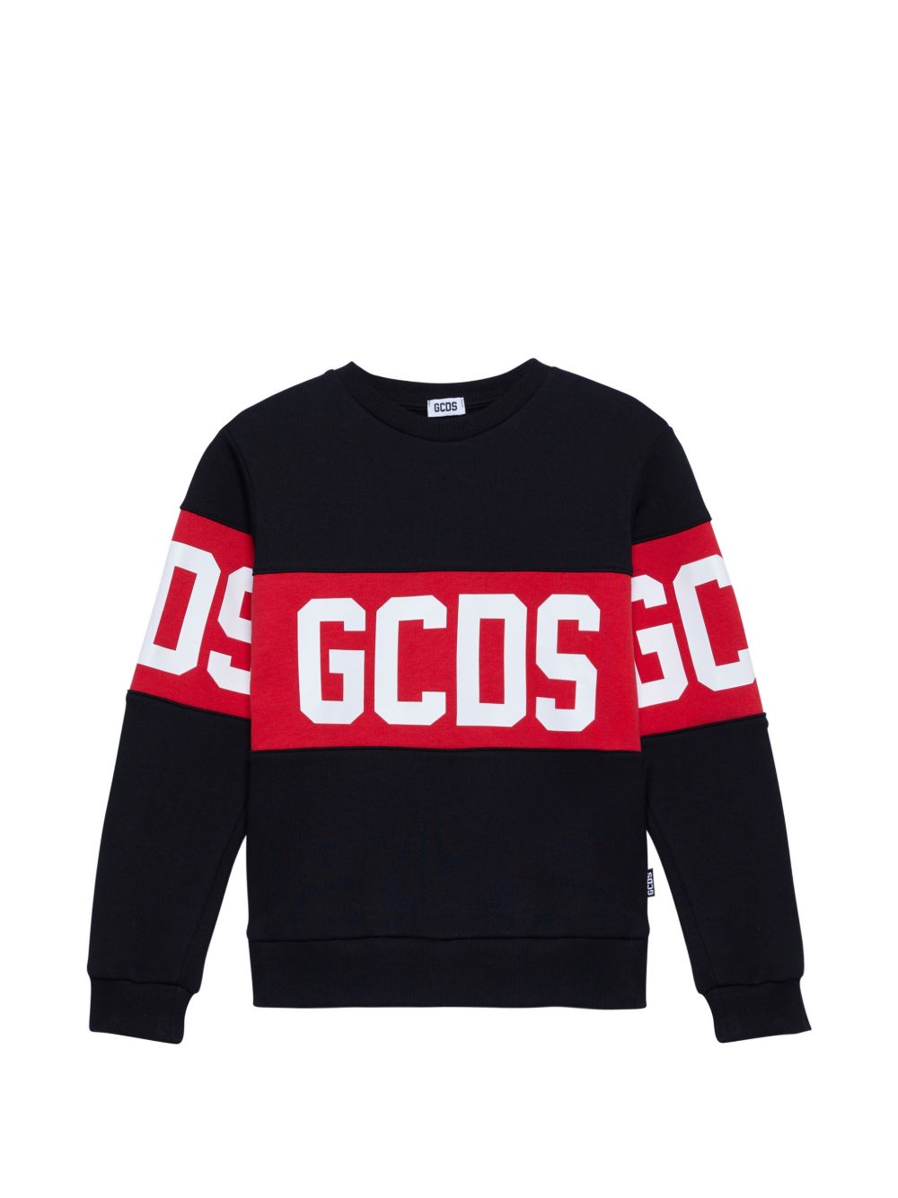Felpa nera per bambino Z0UJQE584F004 999R Gcds Kids 