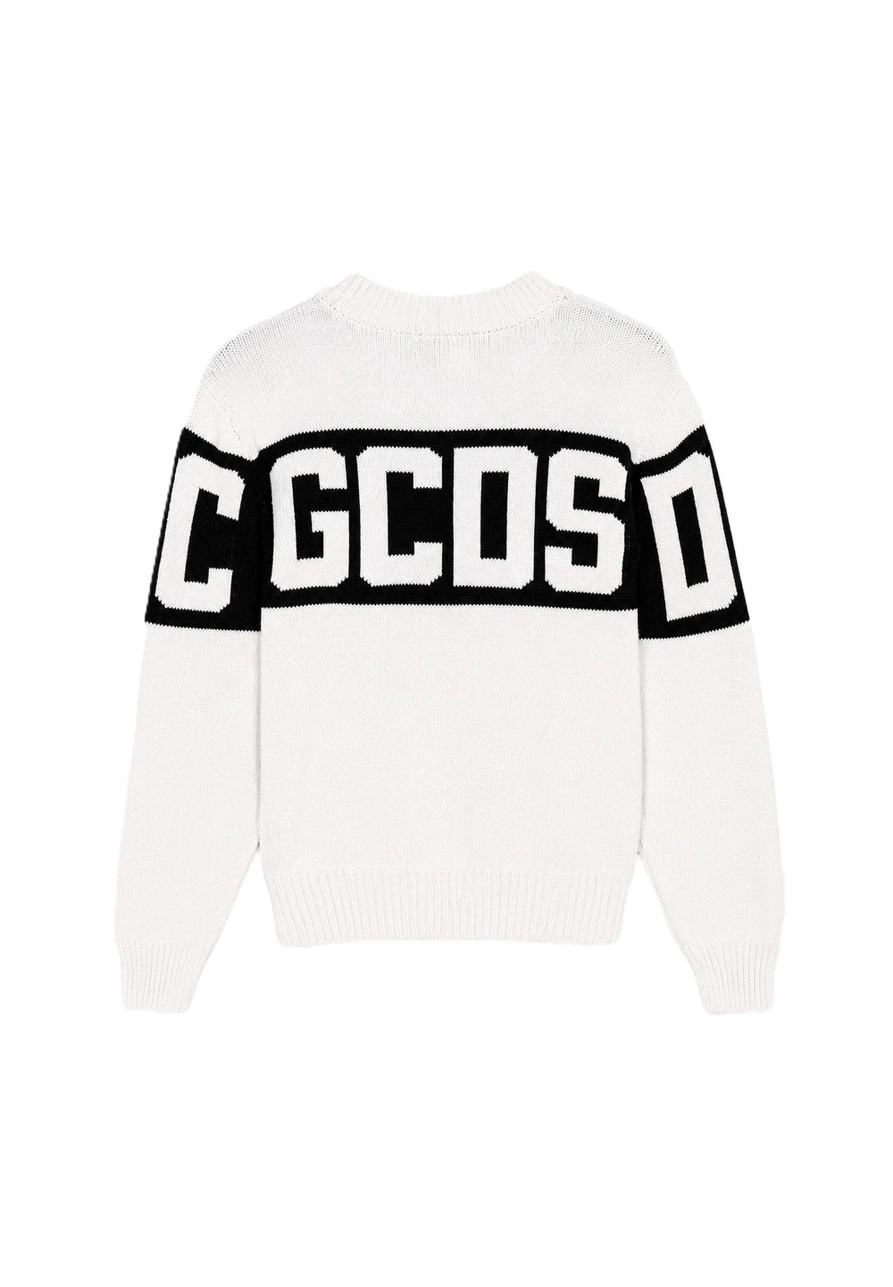 Maglione bianco/nero per bambino Z0UJQF621K347 157B Gcds Kids 