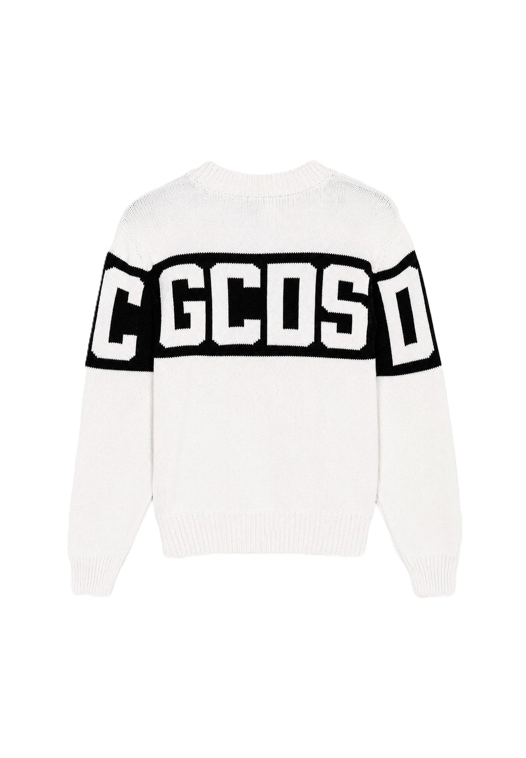 Maglione bianco/nero per bambino Z0UJQF621K347 157B Gcds Kids 