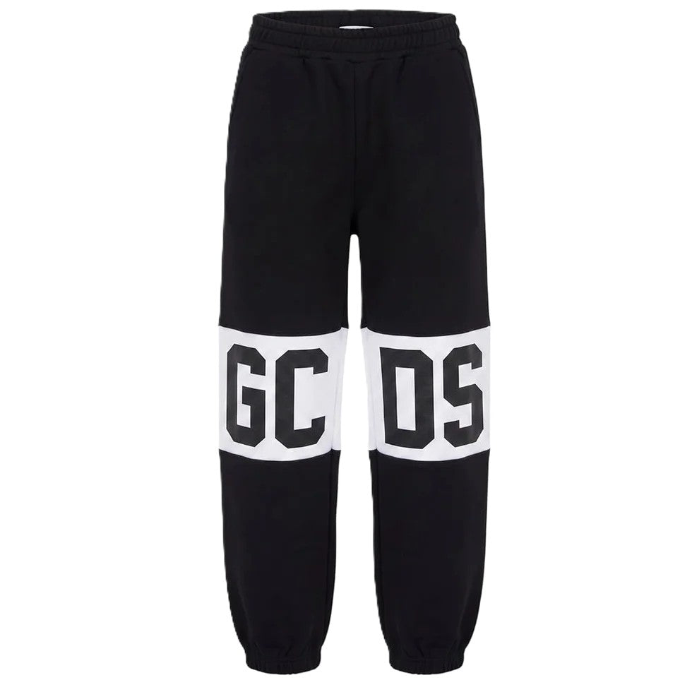 Pantalone nero/bianco per bambino Z0UJQI588F004 999A Gcds Kids 