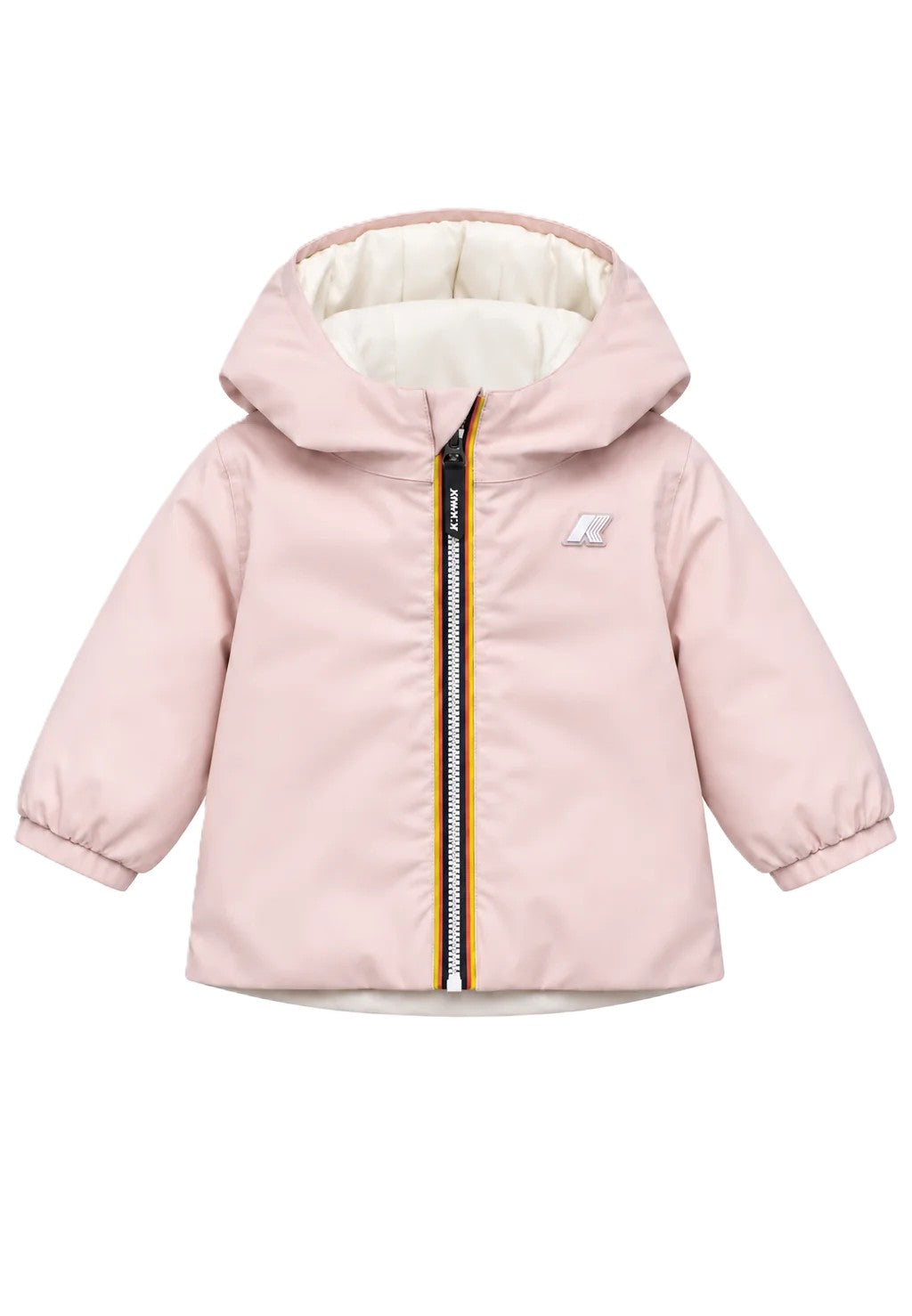 Giubbotto rosa/bianco per neonata K71338W DCT K-Way Kids 