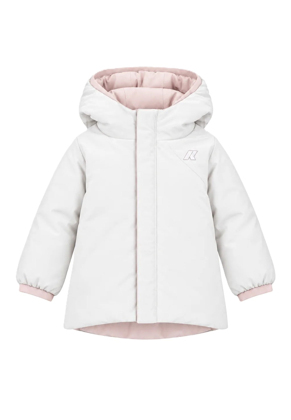 Giubbotto rosa/bianco per neonata K71338W DCT K-Way Kids 