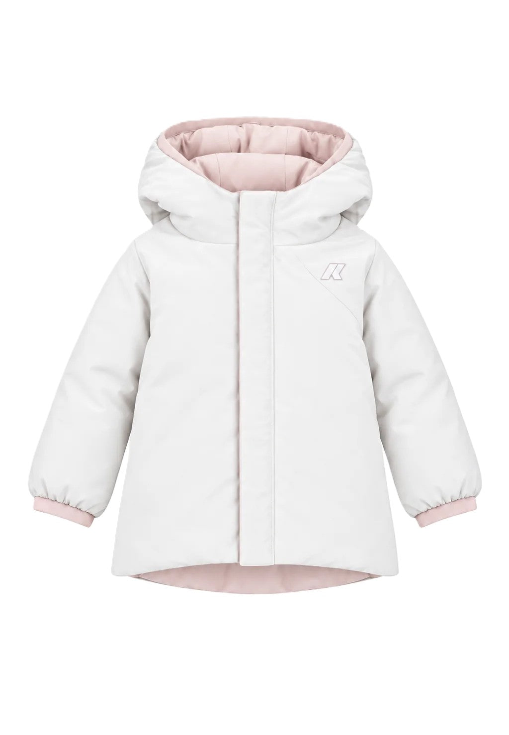 Giubbotto rosa/bianco per neonata K71338W DCT K-Way Kids 
