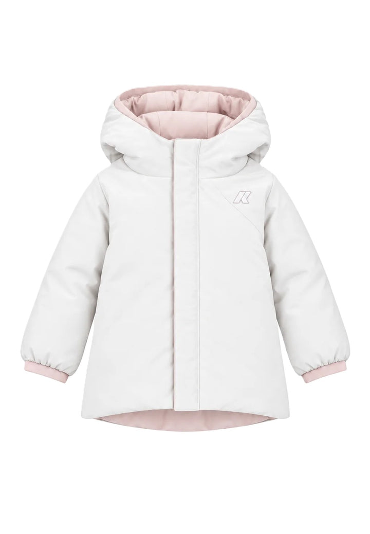 Giubbotto rosa/bianco per neonata K71338W DCT K-Way Kids 